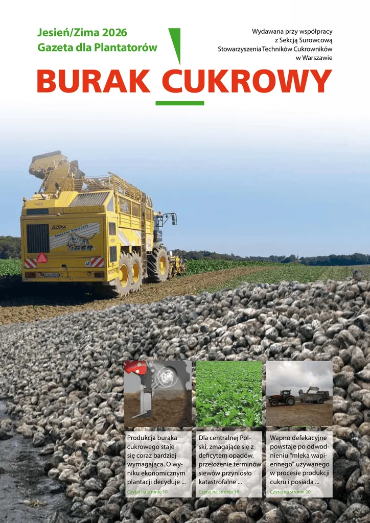 Strip-till w uprawie buraka cukrowego – publikacja dr. Marcina Łady Okładka magazynu Burak Cukrowy Jesień/Zima 2026